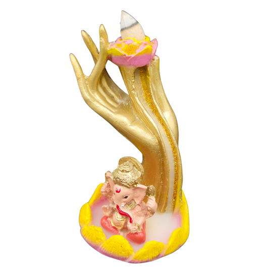 Mano con flor de loto Ganesh